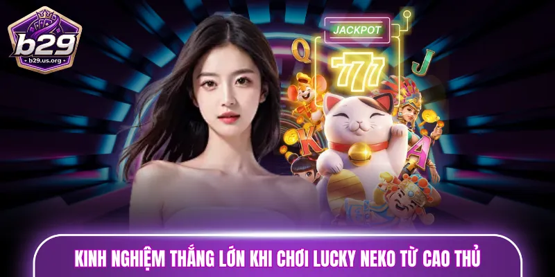 Kinh nghiệm thắng lớn khi chơi Lucky Neko từ cao thủ