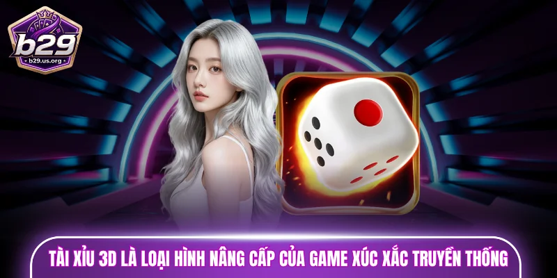 Tài xỉu 3D là loại hình nâng cấp của game xúc xắc truyền thống